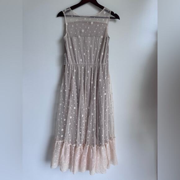 JOYFOLIE Mia Joy Girls Dress Gracie Ecru 14 NEW tiered Sheer Cottagecore Fairy - Picture 6 of 12